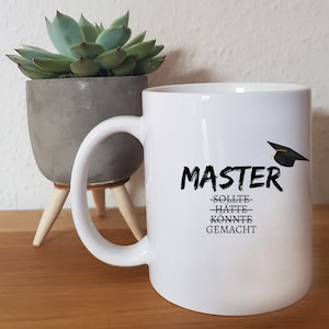 Master - should, would have, could, made - Customizable cup - Degree - Graduation - University - Academics - Mug