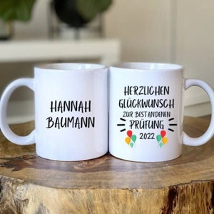 Personaliseerbare beker - Gefeliciteerd met het behalen van het examen
