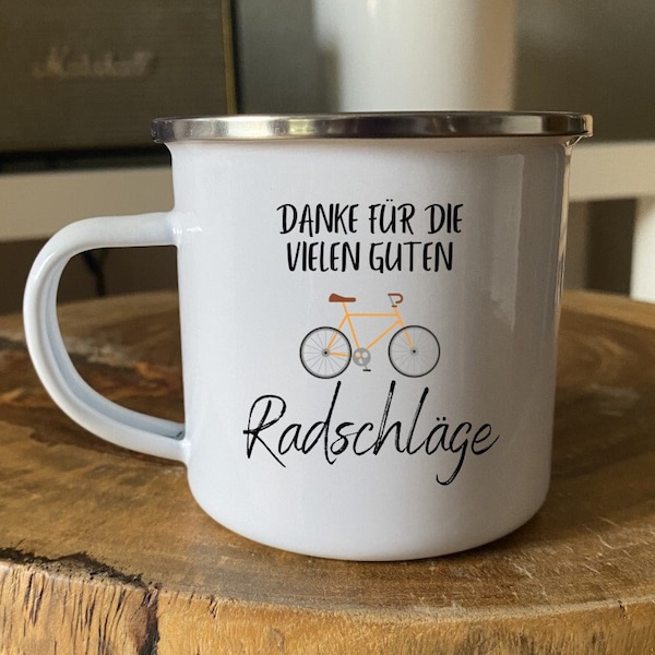 Danke für die vielen guten Radschläge - Tasse - Fahrradfahrer - Triathlon - Kollege - Freund - Fahrrad - Fahrradingenieur - Ingenieur