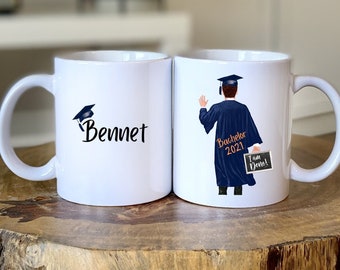 Mug Graduation 2022 - Customizable Cup - Bachelor - Master - Graduate - Gift - Name - Graduation - Men - Student - Doctor