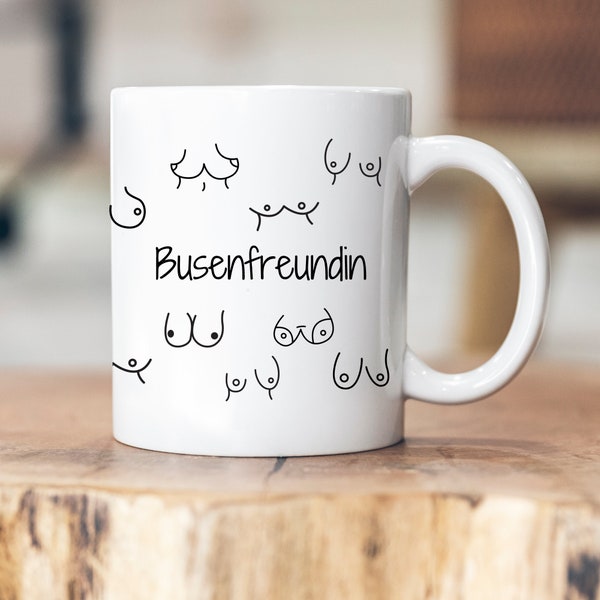 Mug d’ami seins - cadeau - meilleur ami - sœur - cousin - anniversaire - amitié - drôle - drôle - poitrine - copines