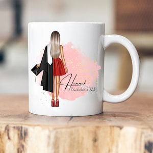 Taza de Graduación - Taza Personalizada - Licenciatura - Maestría - Doctor - Graduado - Regalo - Nombre - Graduación - Estudiante