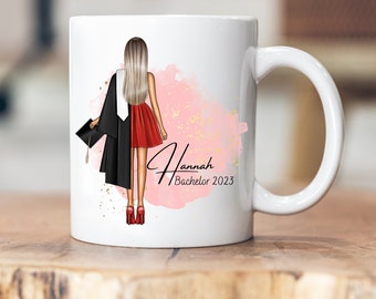 Graduation Mug - Personalized Mug - Bachelor - Master - Doctor - Graduate - Gift - Name - Graduation - Student