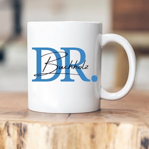 Personalized Doctor Mug - Graduation - Personalized - Gift - College - Doctoral Thesis - Name