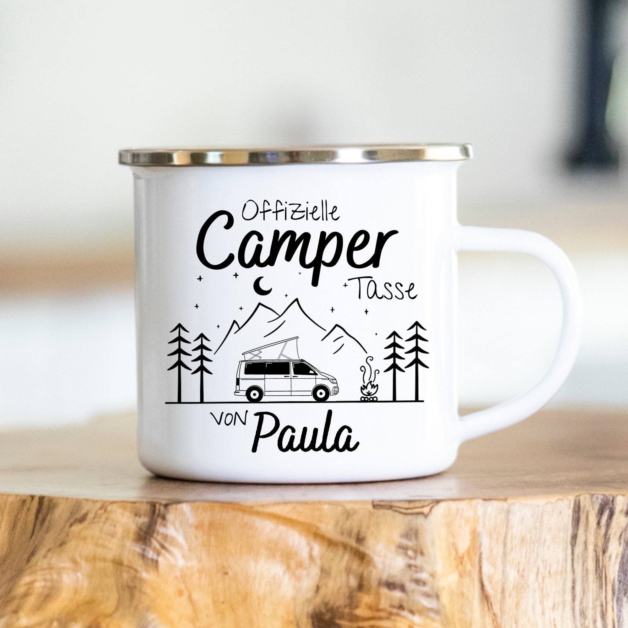 Personalisierte Tasse Wohnwagen für Camper - Urlaubsfeeling