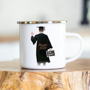 Master Bachelor Doktor Geschenk Tasse personalisiert Prüfung bestanden Geschenk Master Abschluss