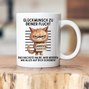 Personalizable cup - congratulations on the escape - farewell gift - ceramic - colleague - colleague - pension