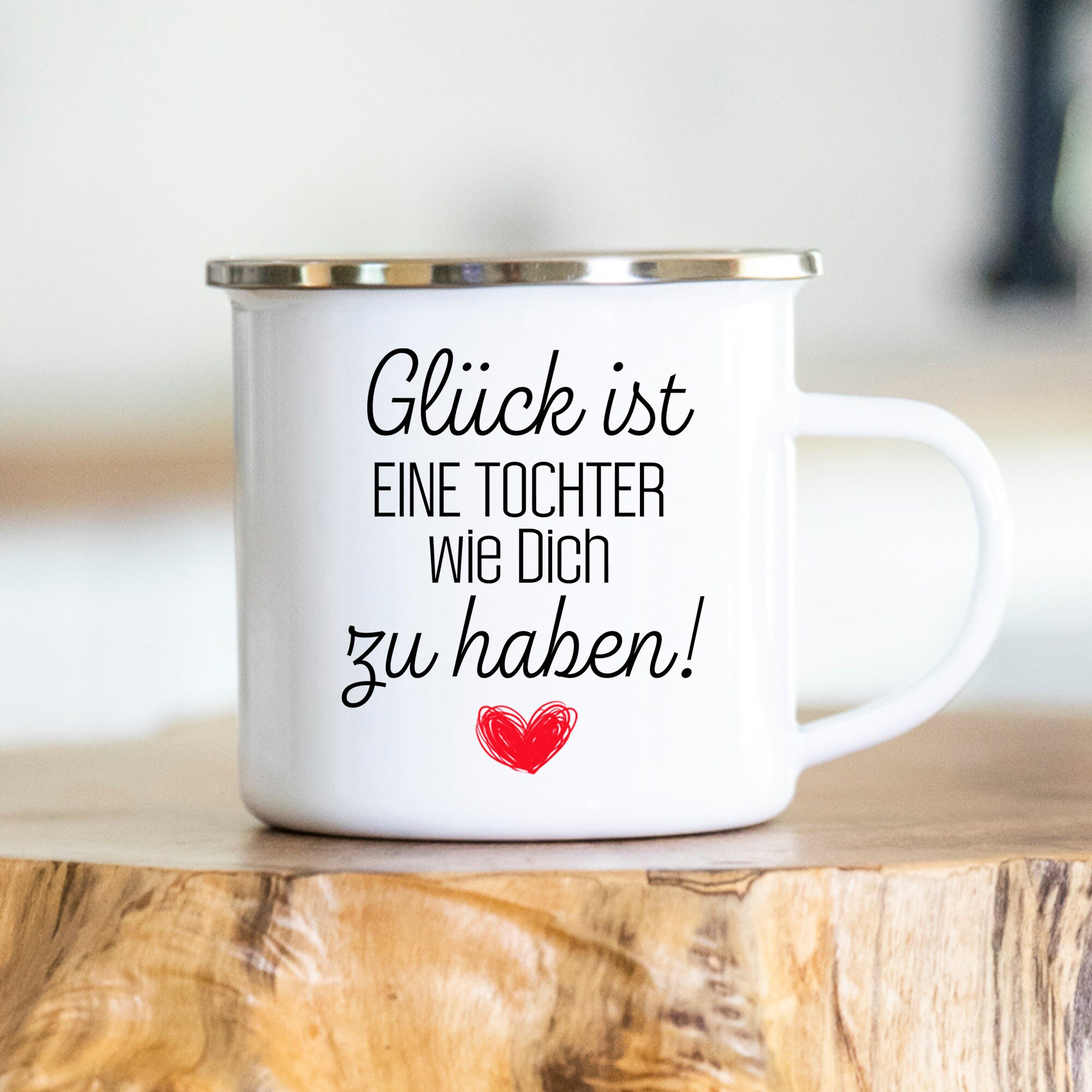 Glitzertasse CreaLuxe – Bedruckt Mit Spruch, 330 Ml, Keramik, Personalisierbar, Perfekt Als Geschenk