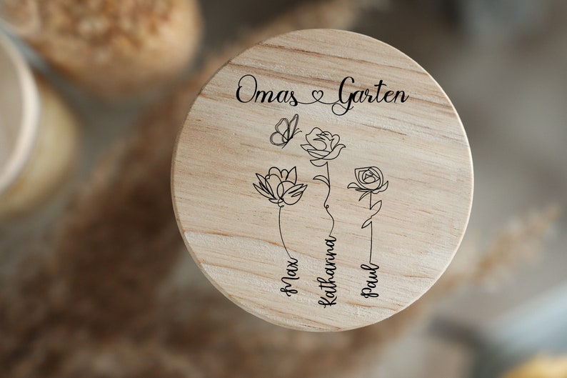 Omas Garten Muttertag personalisierte Tasse Geschenk zum Muttertag Enkelkinder Geschenkidee Bild 5