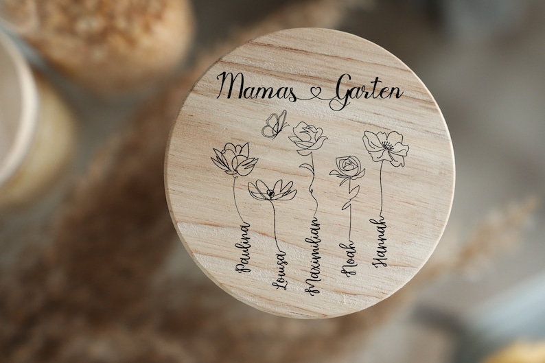 Omas Garten Muttertag personalisierte Tasse Geschenk zum Muttertag Enkelkinder Geschenkidee Bild 4