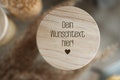 Personalized storage jar - storage jar - 4 sizes - wooden lid - customizable - gift for girlfriend/mum/midwife - cookie jar