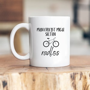 You rarely see me without a bike - cup - gift - cyclist - triathlon - colleague - friend - bicycle - bicycle engineer - engineer