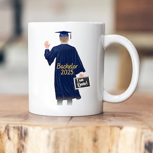 Master Bachelor Doktor Geschenk Tasse personalisiert Prüfung bestanden Geschenk Master Abschluss