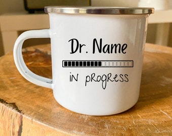 Personalized Doctor Cup - Degree - Personalized - Graduation - Gift - Uni - Exam - Doctoral Thesis - Name