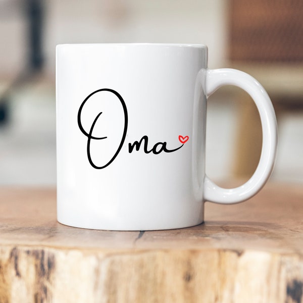 Oma - Personalisierbare Tasse - Großeltern - Werdende Großeltern - Schwangerschaft - Geschenk - Mädchen - Junge - Oma - Opa