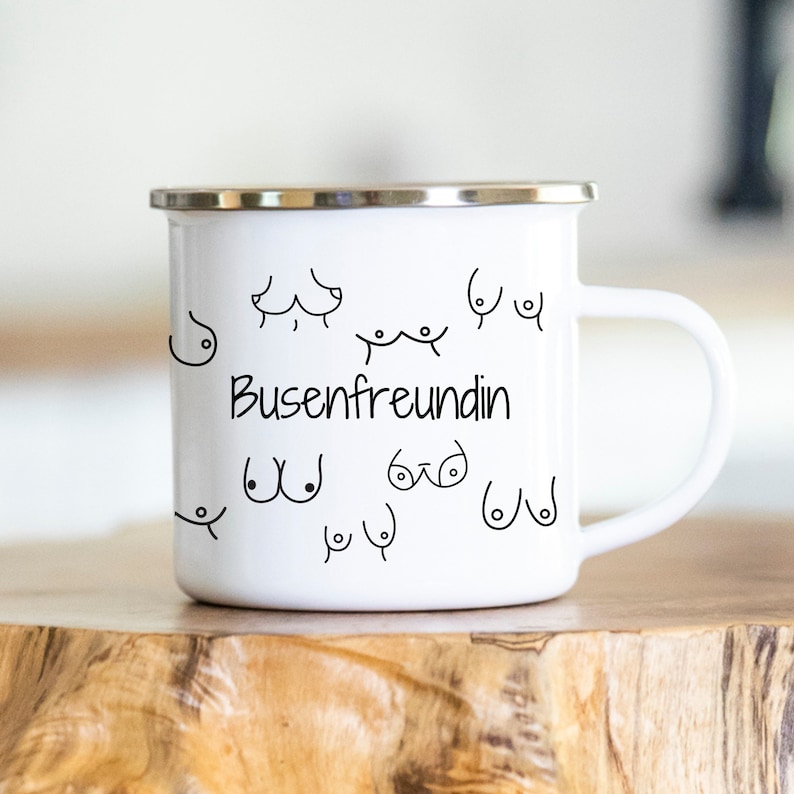 Busenfreundin Tasse Mit Body-Positivity-Motiv – Kaffeebecher 330 Ml, Spülmaschinenfest, Beidseitig Bedruckt