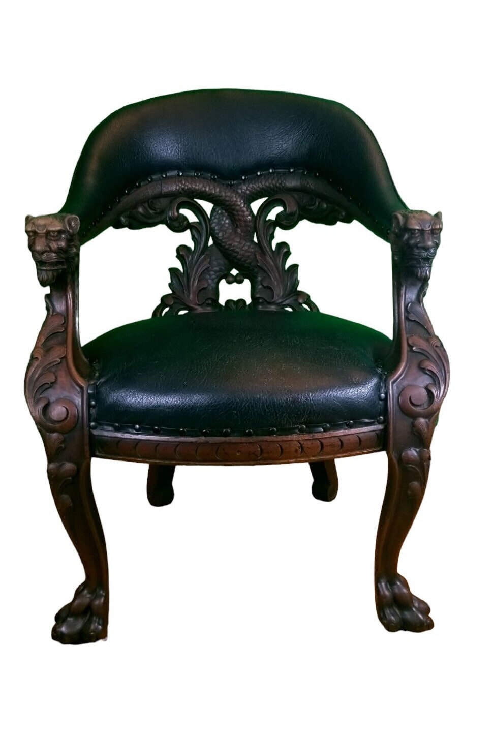 Antique chinese dragon chair sale