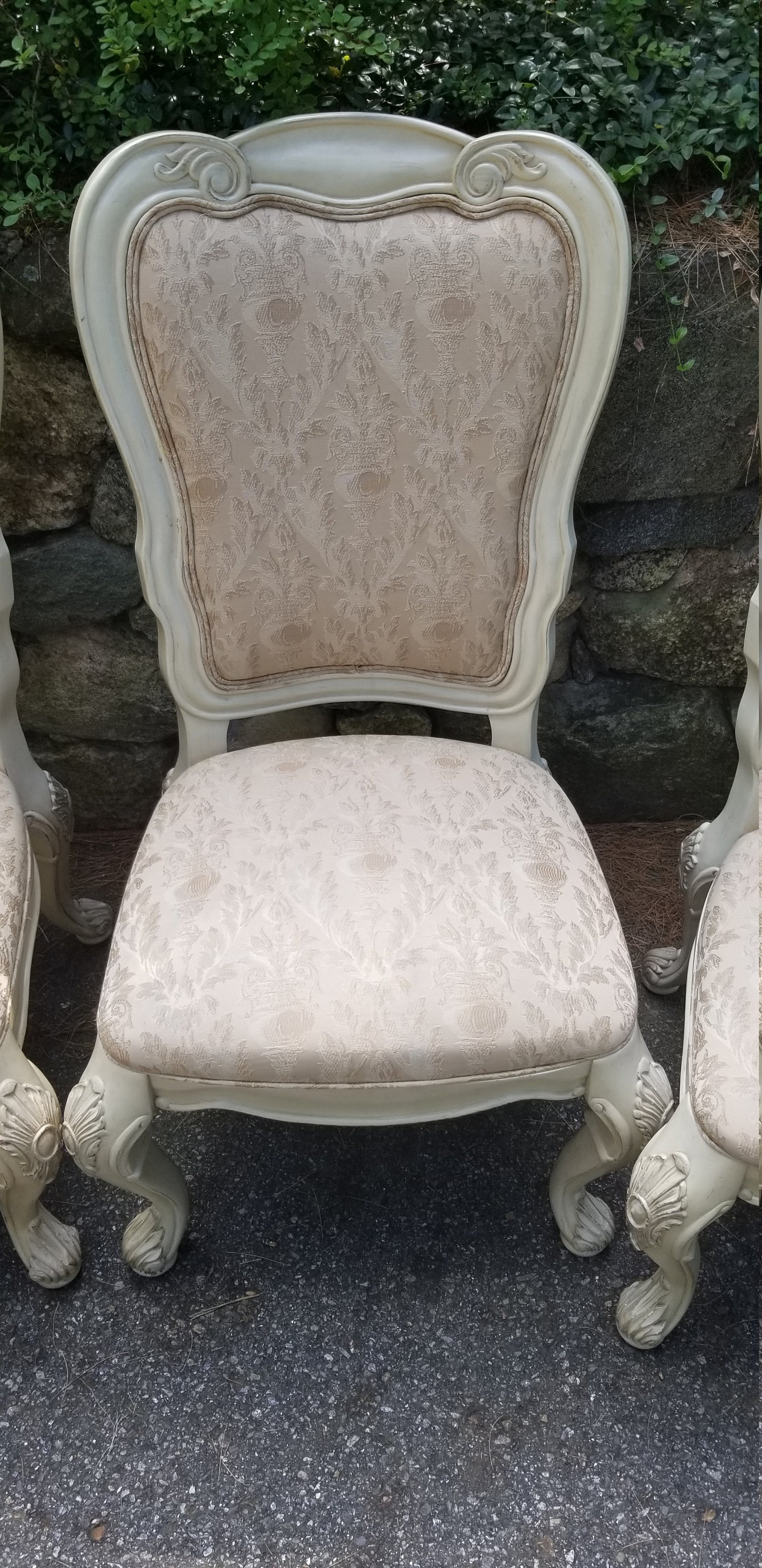 Vintage Thomasville Upholstered Dining Chairs set of 6 beige Etsy
