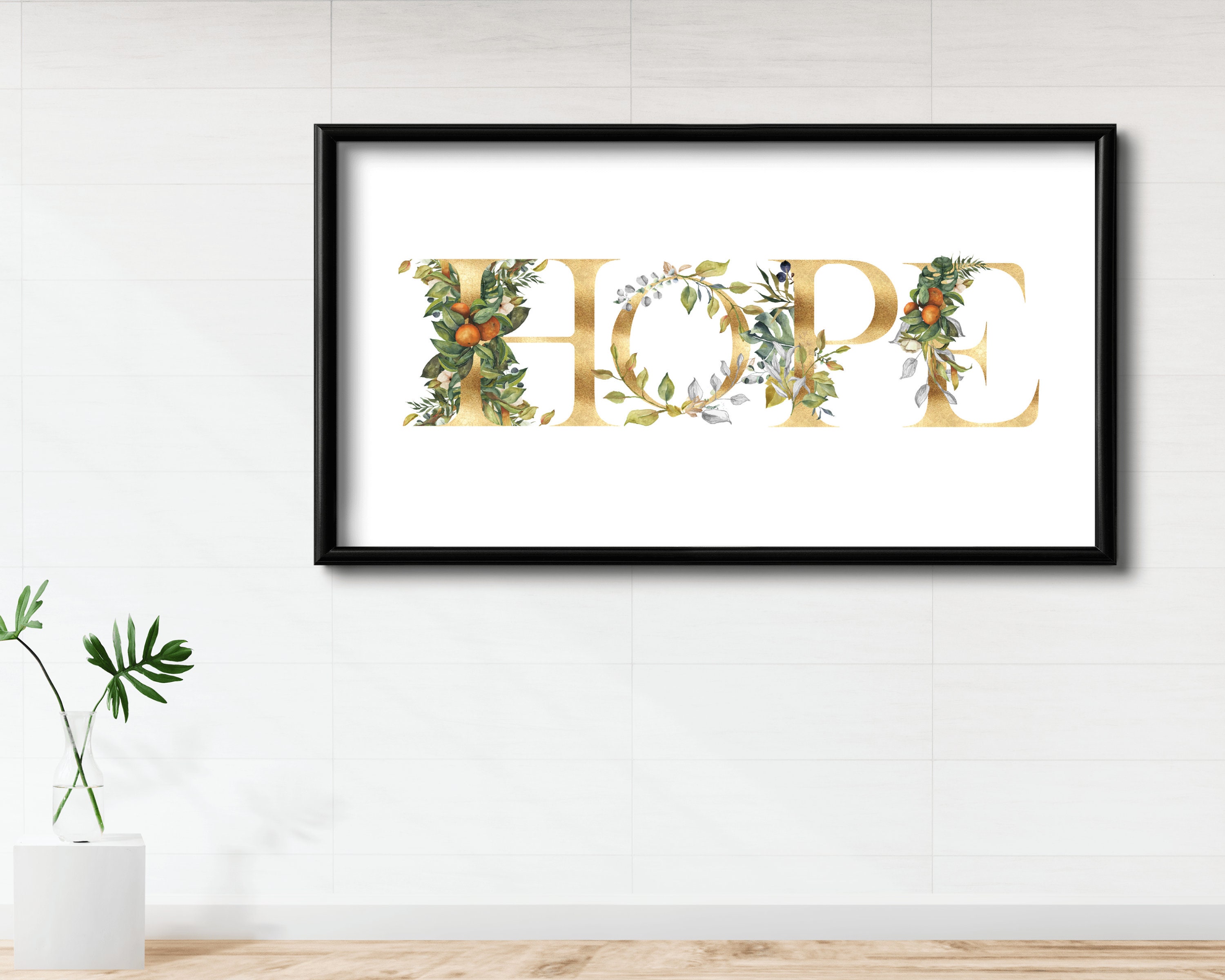 Love Joy Hope Peace Wall Art Print Home Decor Print Office Etsy