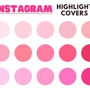 Rosa Instagram Highlight-Cover, bearbeitbare Highlight-Symbole, Pinktöne, Story-Highlights, Social Media-Symbol, solide rosa Cover, Blush