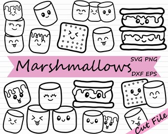 Download Marshmallow Svg Etsy