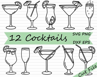 Download Cocktail Svg Etsy