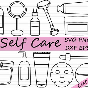 Self Care SVG Bundle - Skin Care SVG, Self Love Graphic, Cricut Cut File, Skincare Printable Sticker, Cosmetic EPS, Lotion dxf, Cream, Spa