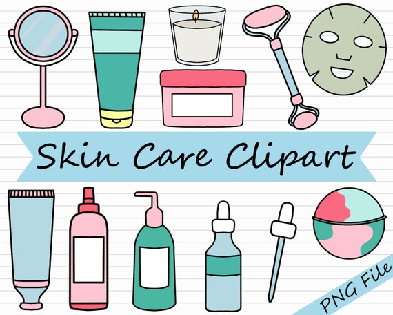Skin Care Clipart Bundle Skincare Clip Art Esthetician  Etsy
