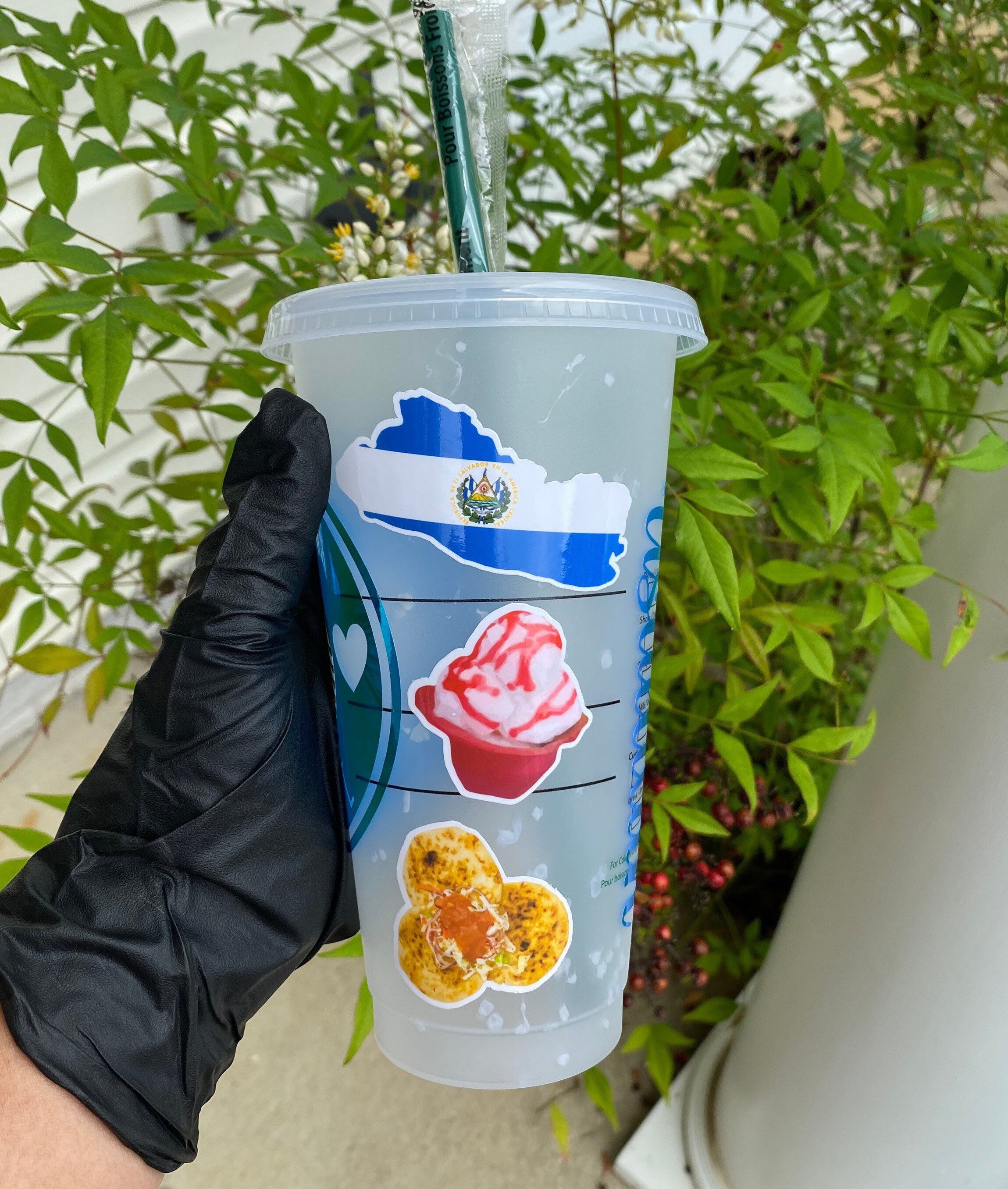 El Salvador Starbucks cup hispanic personalized cup ideas Etsy