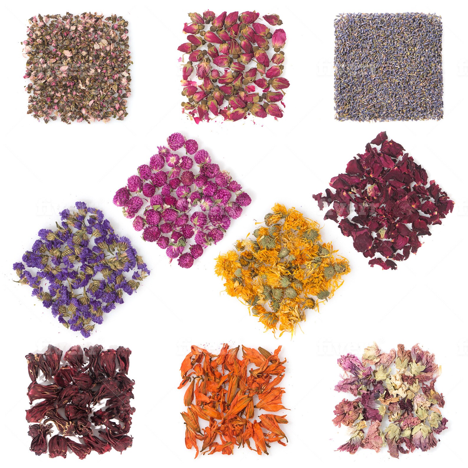 Natural Dried Flowers set of 10 botanical verities for soap Etsy