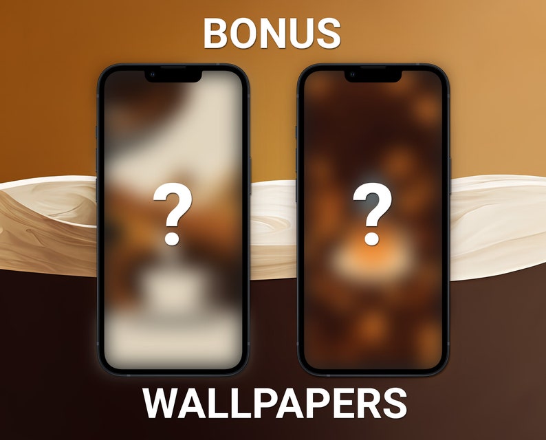 Coffee Wallpapers, iPhone Lock Screen, Neutral Aesthetic, iOS 17 Wallpaper, Brown and Beige Background, Customize iPhone Home Screen image 7