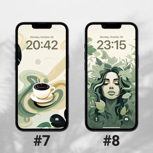 Sage Green Wallpapers, iPhone Lock Screen, Ios 17 Wallpaper, Nature ...