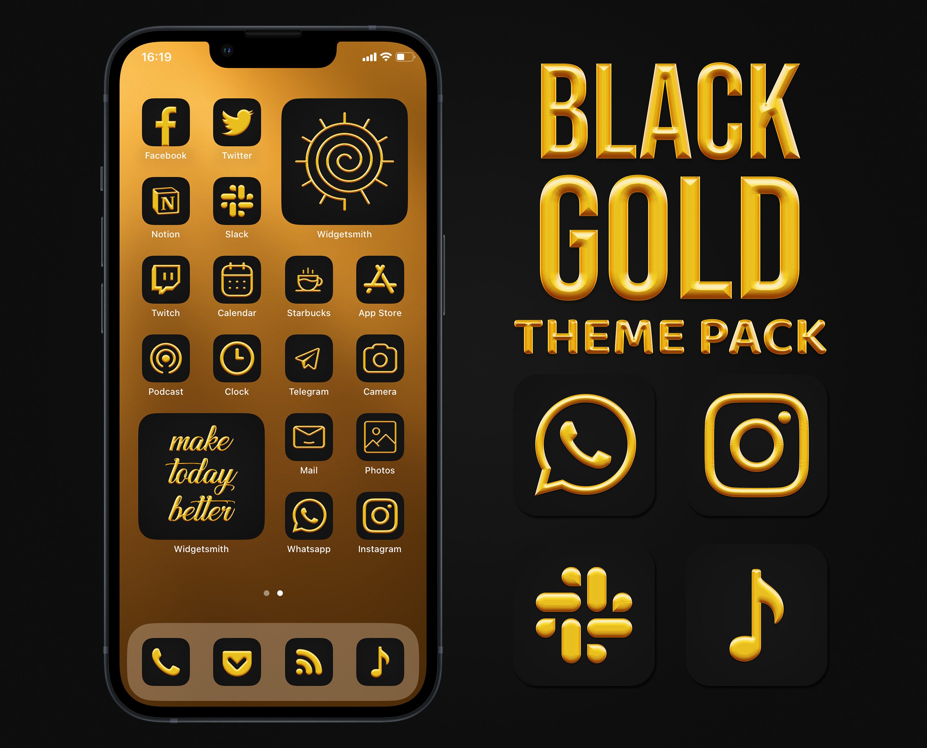 Black and Gold App Icons Iphone Theme Pack Aesthetic App - Etsy Black and Gold App Icons Iphone Theme Pack Aesthetic App - Etsy