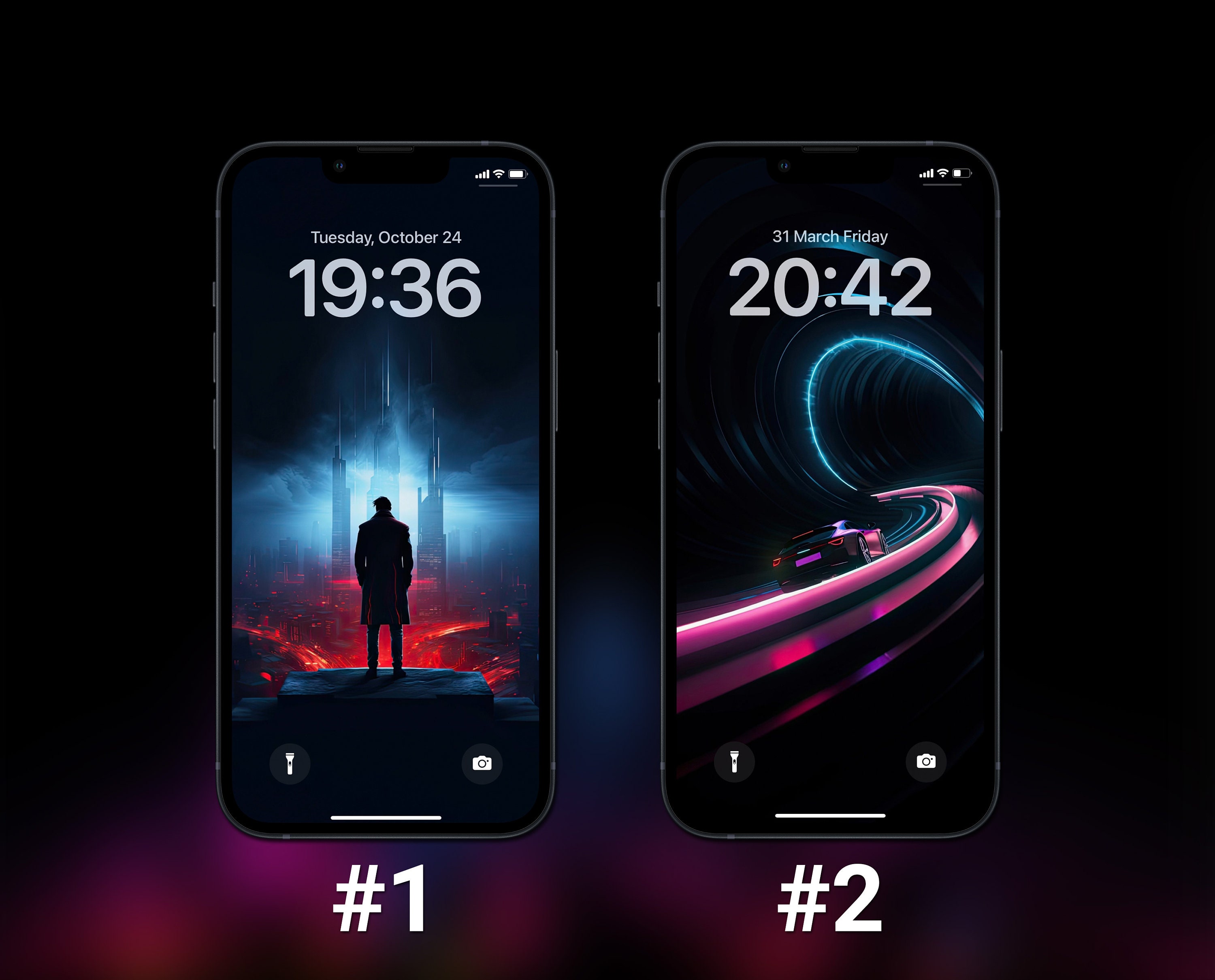 Cyberpunk Wallpapers iPhone Lock Screen Ios 17 Wallpaper Science Fiction  Aesthetic Futuristic Background Custom iPhone Home Screen 