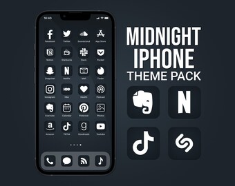 Dark Blue iPhone Icons Ios 14 Icons App Icons Ios 14 - Etsy