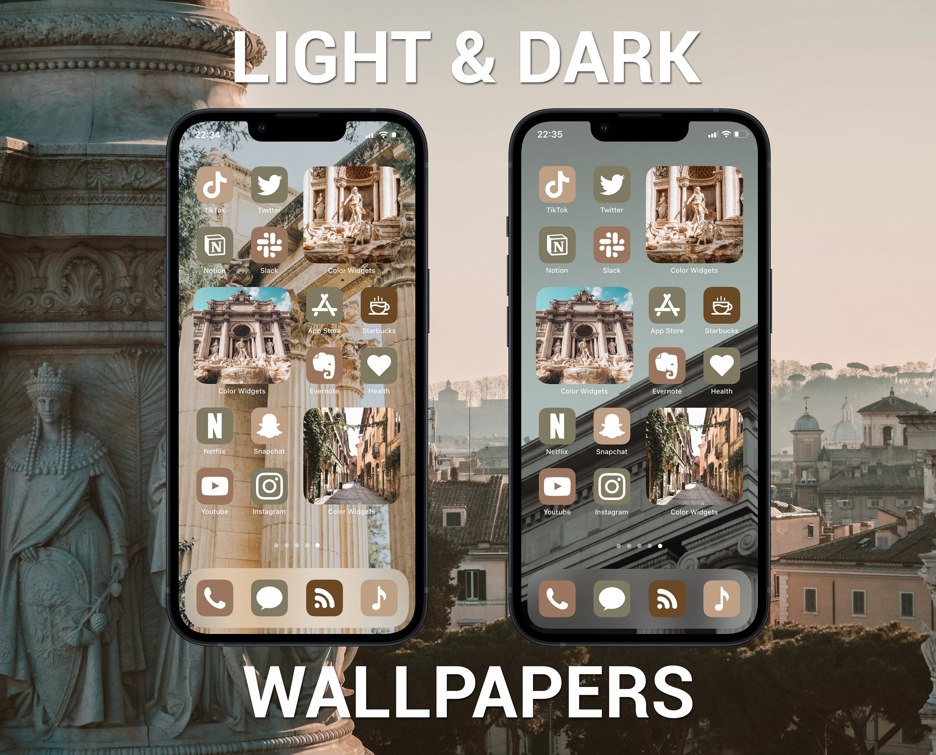 Light Academia App Icons Ios 15 Theme Pack Includes Boho App Etsy