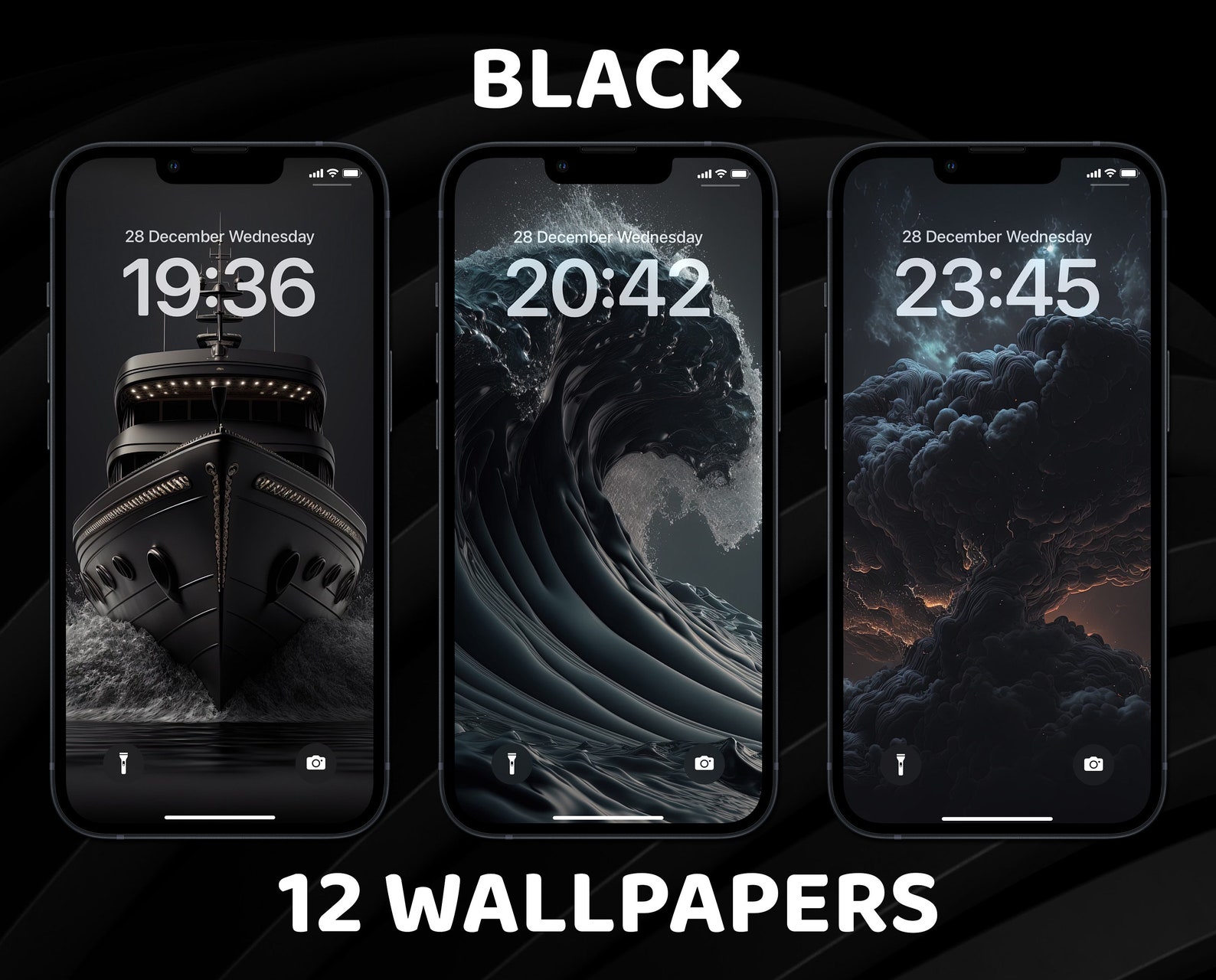 Ios Icons Black Iphone Theme Pack Black and White App Icons Etsy
