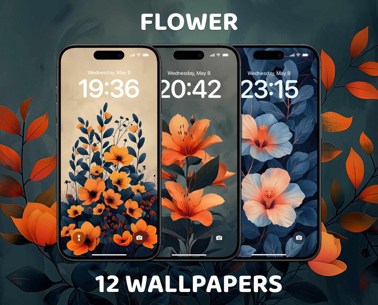Flower Wallpapers, iPhone Lock Screen, Botanical Drawings, Nature ...