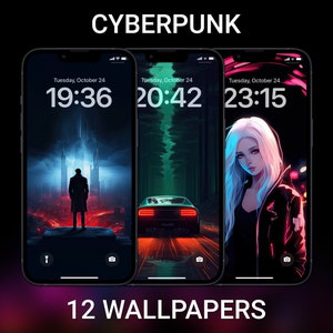 Cyberpunk phone, aesthetic dystopian HD phone wallpaper