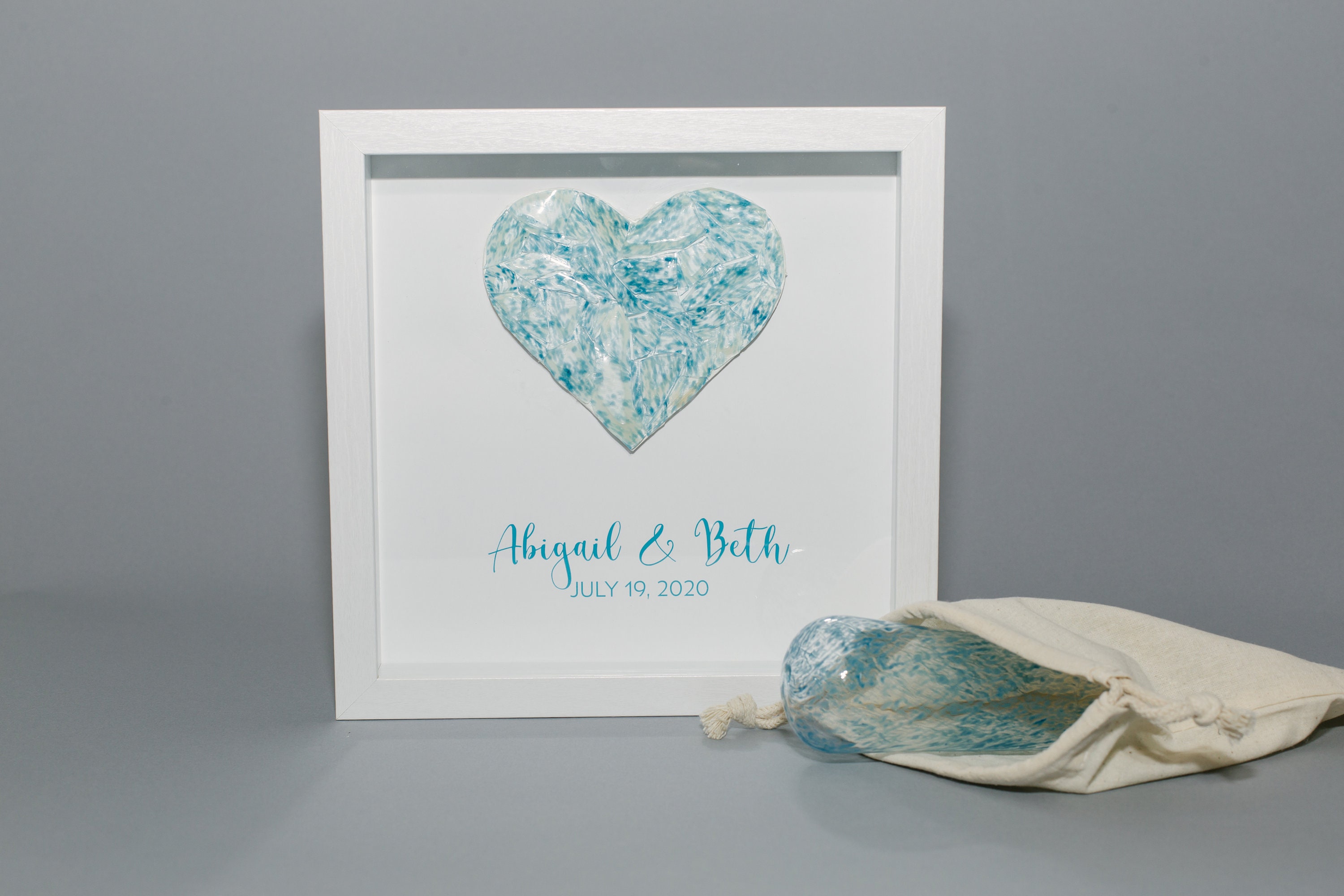 Chuppah Glass Broken Glass Wedding Gift Shadowbox Etsy