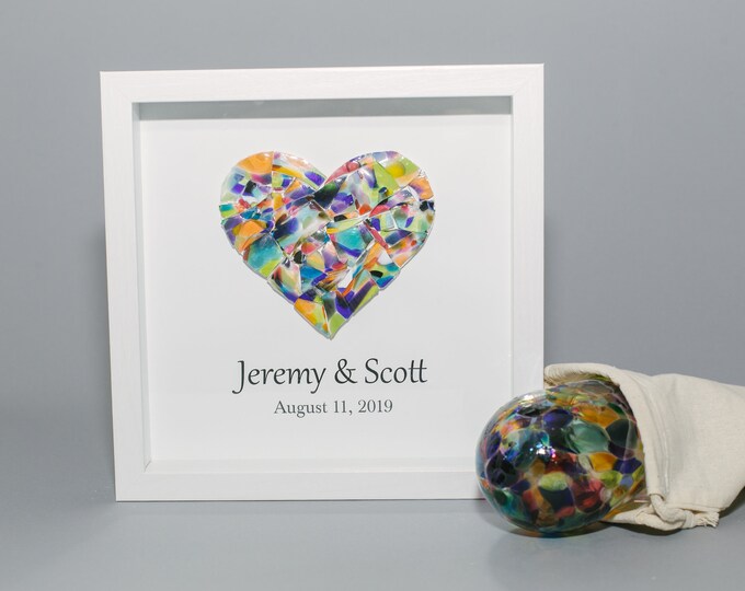 Chuppah Glass Broken Glass Wedding Gift Shadowbox Etsy