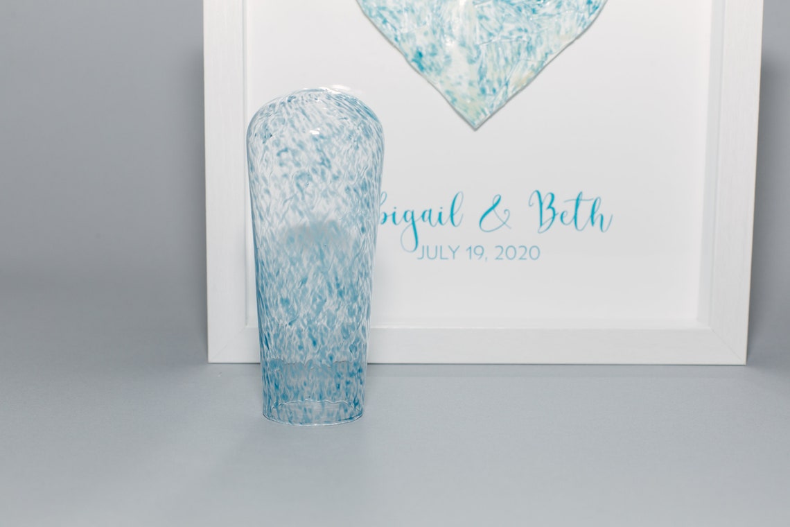 Chuppah glass broken glass wedding gift shadowbox Etsy