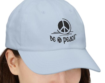 Peace Sign Embroidered Dad Cap | Classic Retro Hippie Festival Streetwear Unisex Hat