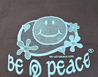 Graphic Tee Festival Clothing | Cartoon Smiley Face Shirt | Retro Hippie Unisex T-Shirt | Dark Chocolate