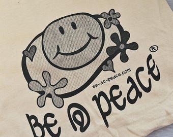 Graphic Tee Festival Clothing | Cartoon Smiley Face Shirt | Retro Hippie Unisex T-Shirt | Honey