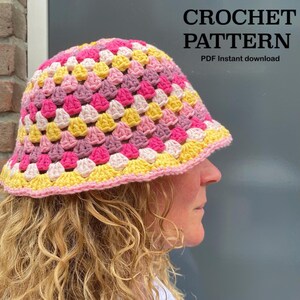 Crochet Bucket hat pattern | PDF | written pattern | crochet (english)