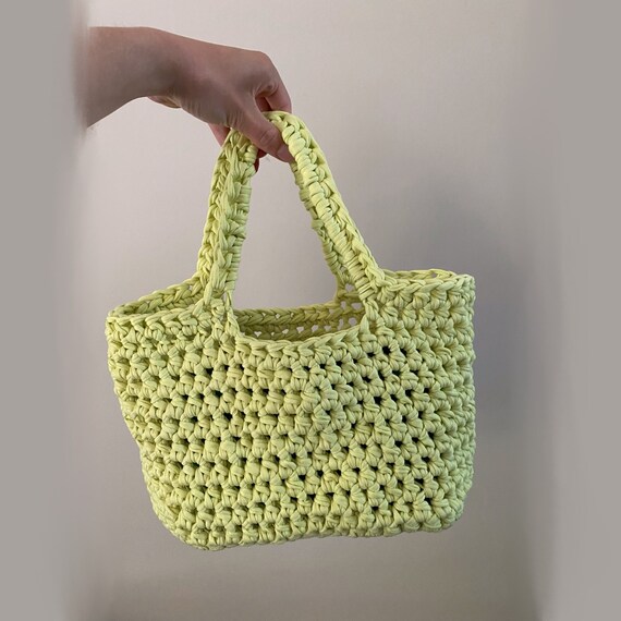 Elena Handbags Large Crochet Tote Bag Brick