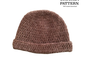 Crochet hat, crochet beanie, hat pattern | one size | Written pattern | PDF (English)