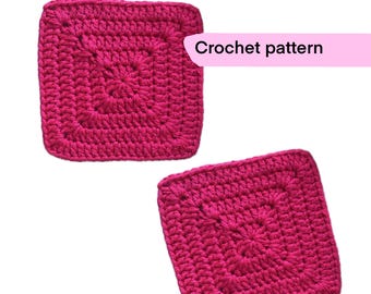 Crochet pattern GRANNY SQUARE | Written pattern (English) | Granny square pattern | PDF |Double crochet granny square | instant download