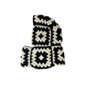 Crochet BALACLAVA Pattern | Granny square | Hood pattern | Crochet written digital pattern | Crochet ski mask | One size | English image 2